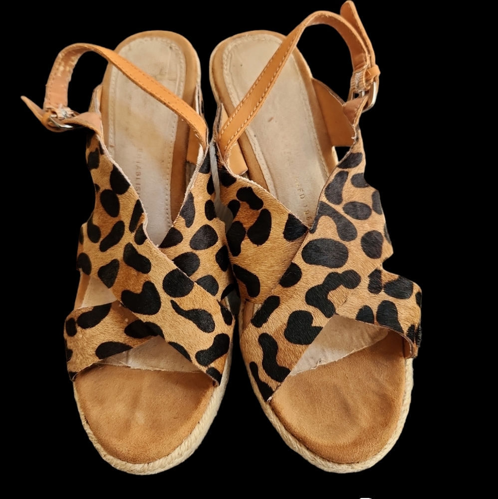 The Gap Leopard Print Platform Heels